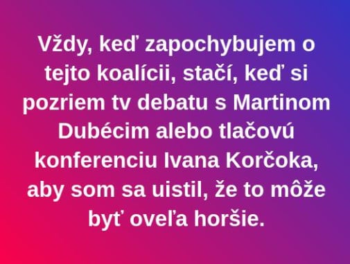 Progresívci utrhnutí z reťaze.